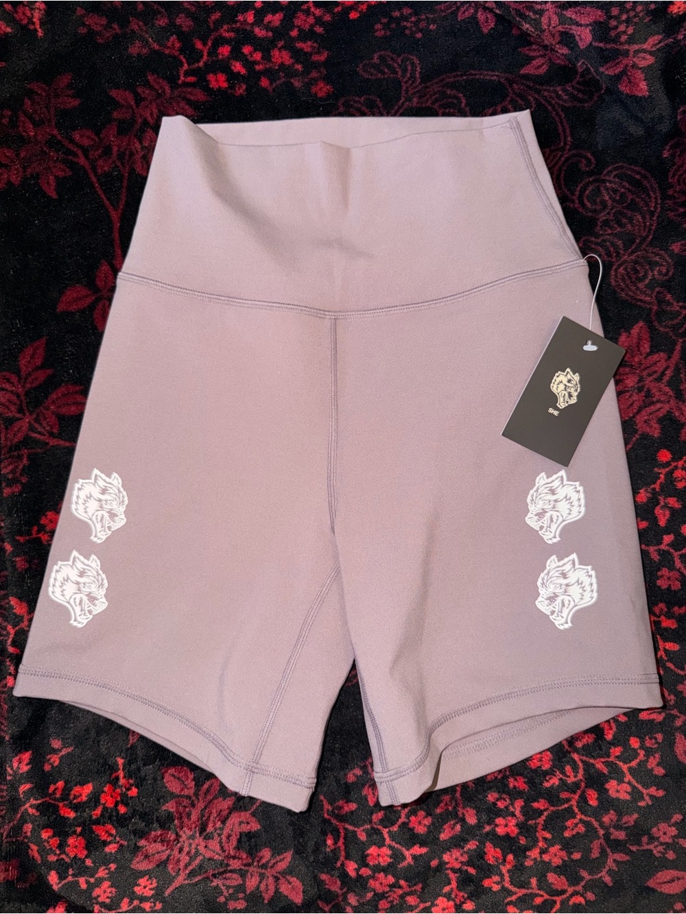 Darc Sport Lavender Athletic Shorts with White Logo